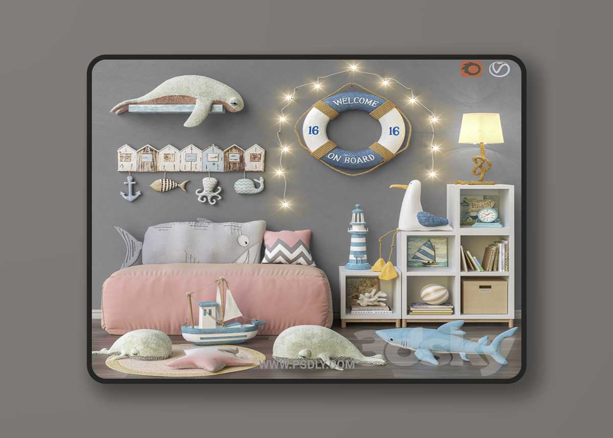 Toys and furniture set 27 3D Model