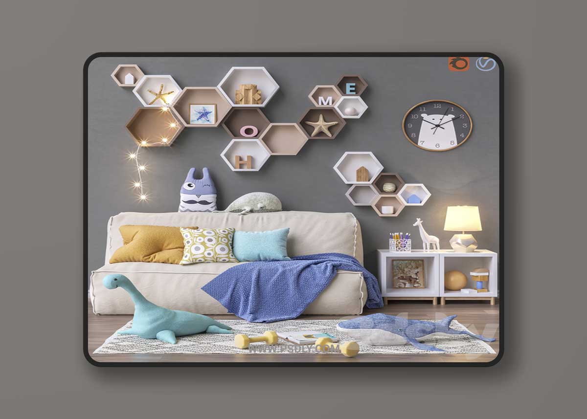 Toys and furniture set 28 3D Model