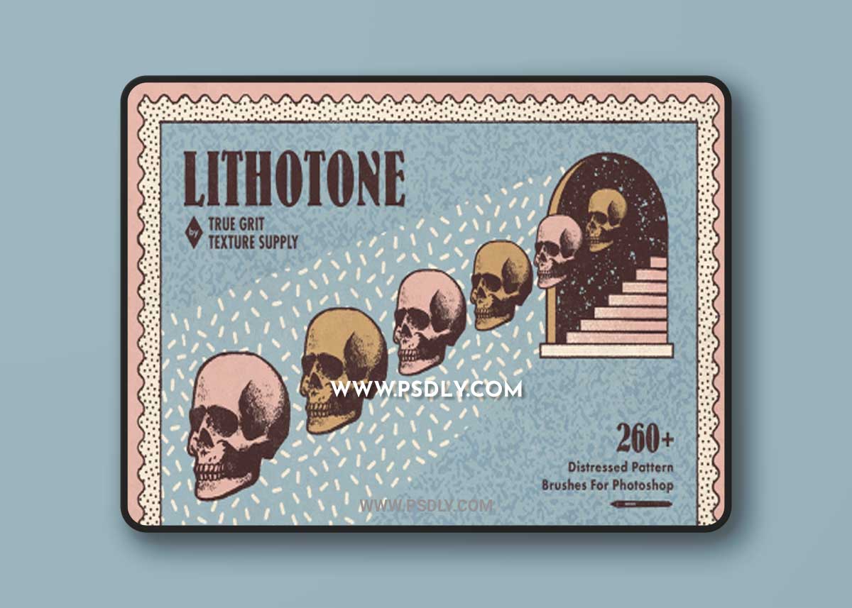 True Grit Texture Supply - Lithotone for Photoshop