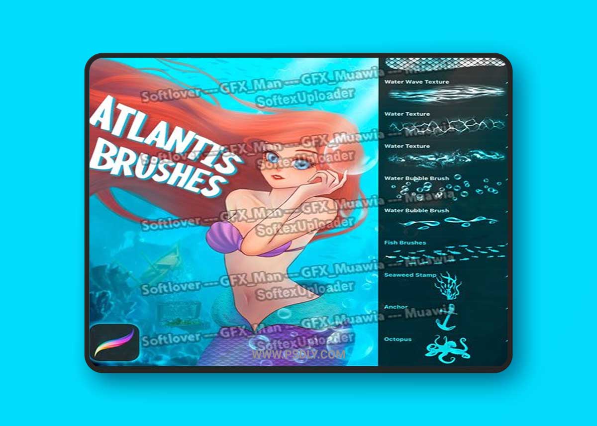 Underwater World - 20+ Underwater Brushes for Procreate