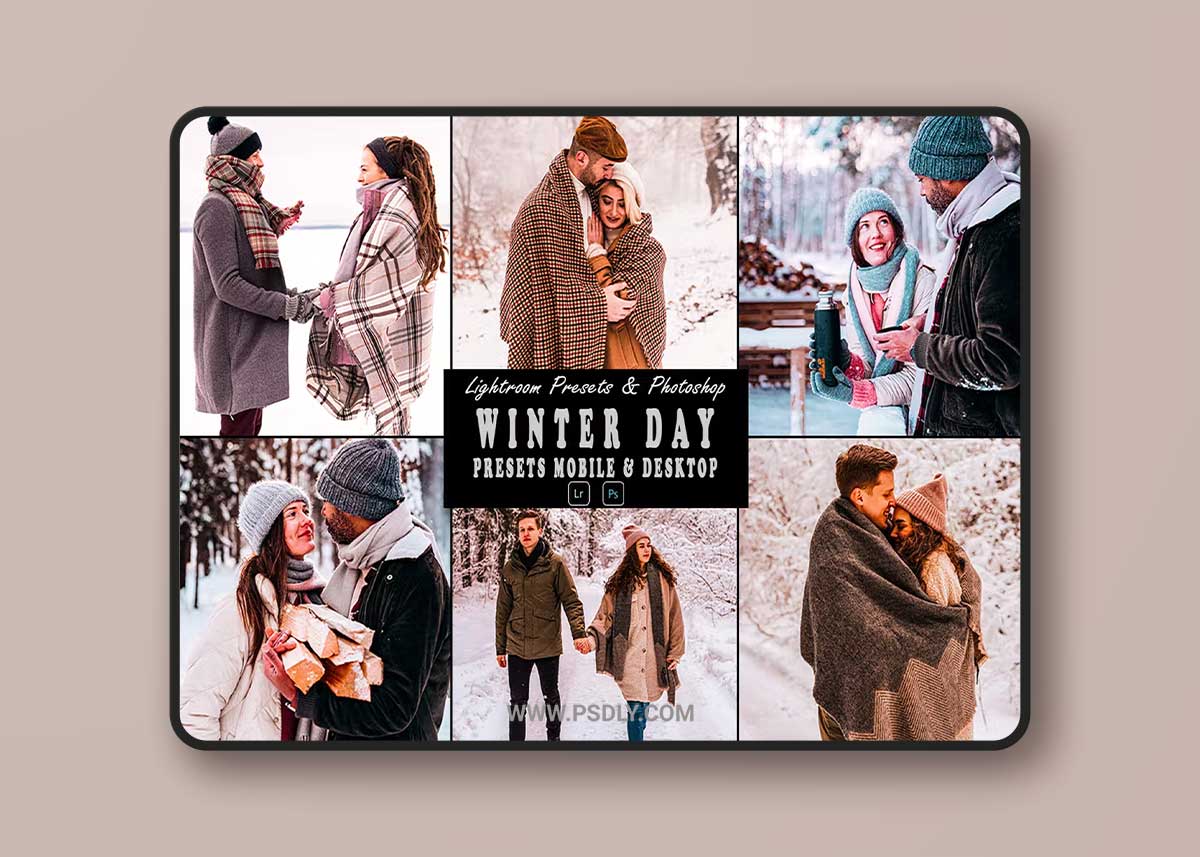 Winter Day Action Photoshop & Lightrom Presets 8CEPK55