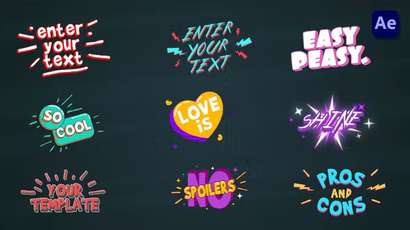 Videohive Cartoon Titles [After Effects] 36713408