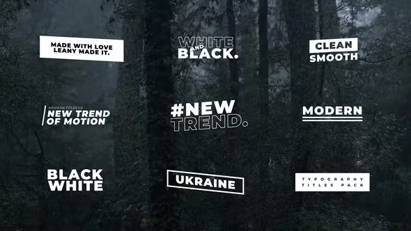 Videohive Modern Titles | AE 36840225