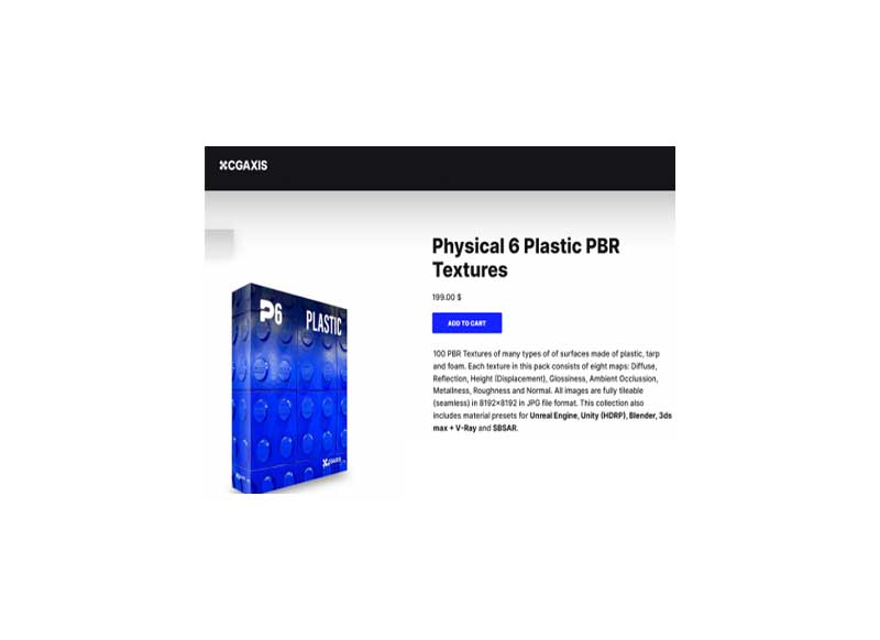 Physical 6 Plastic PBR 3D Model