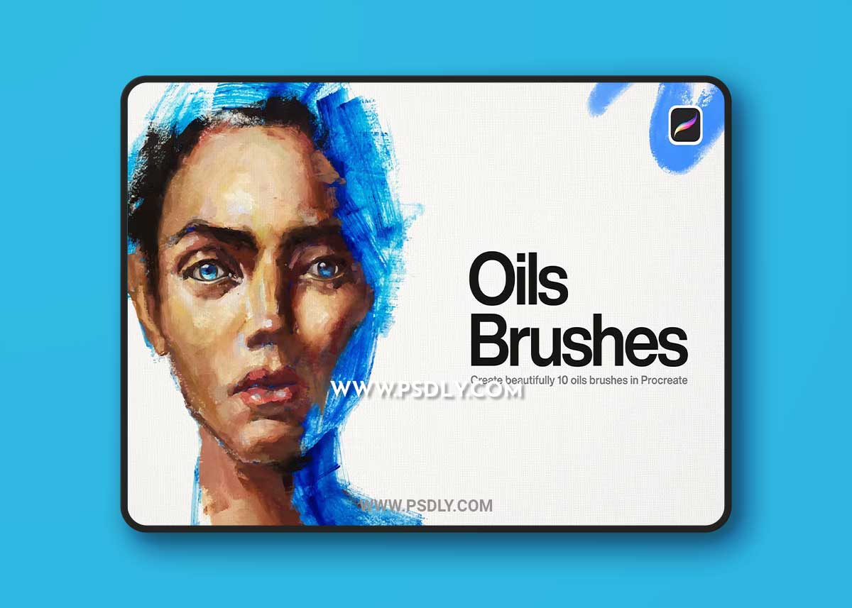 10 Oil Brushes | Procreate NZK3HT2