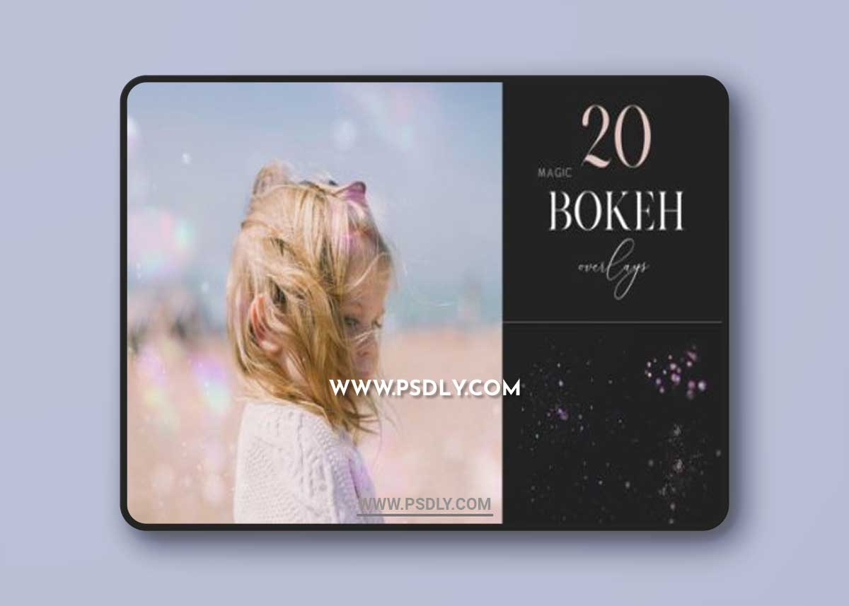 20 Magic Bokeh Overlays, Floating Dust