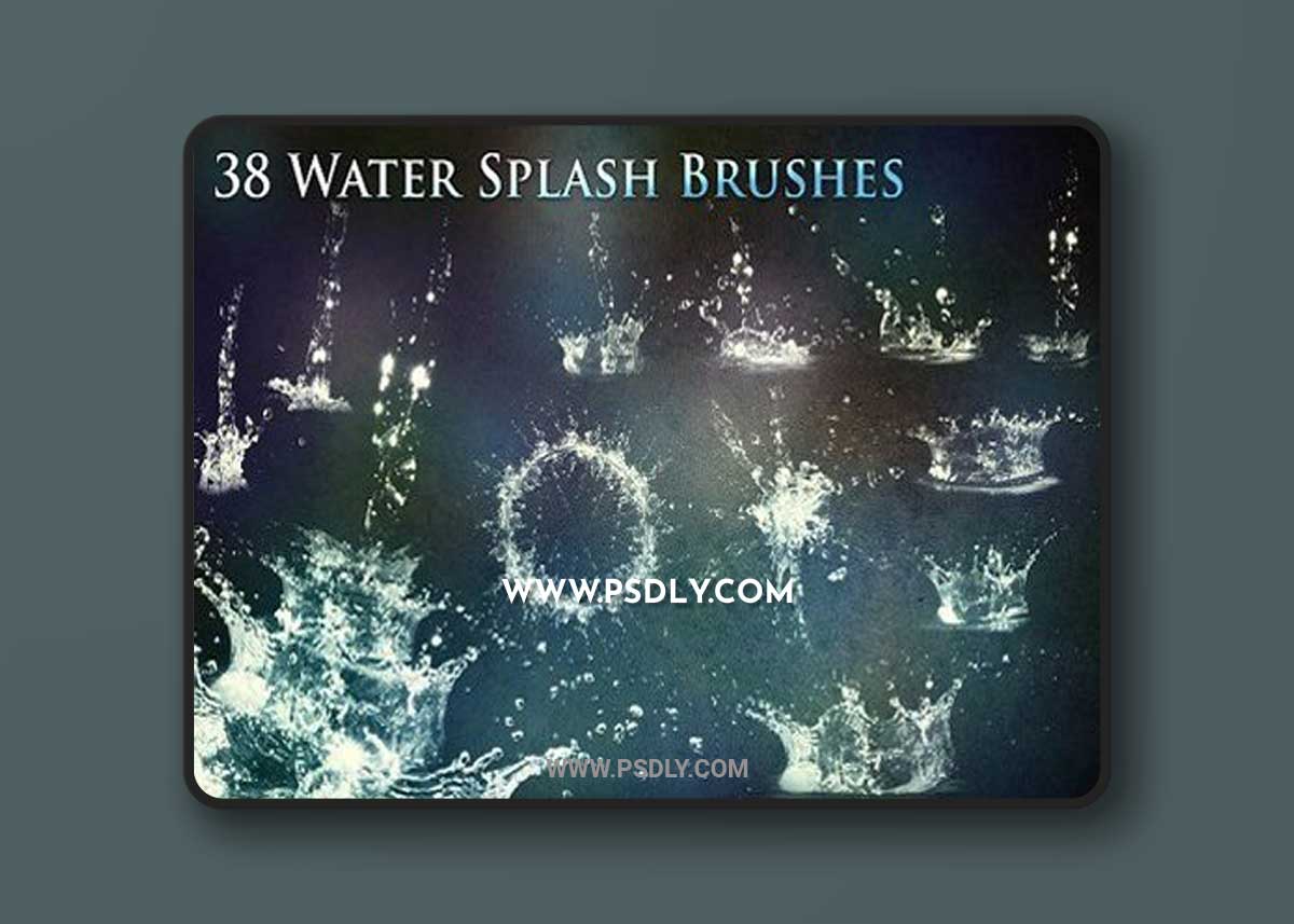 38 Water Splash Brushes