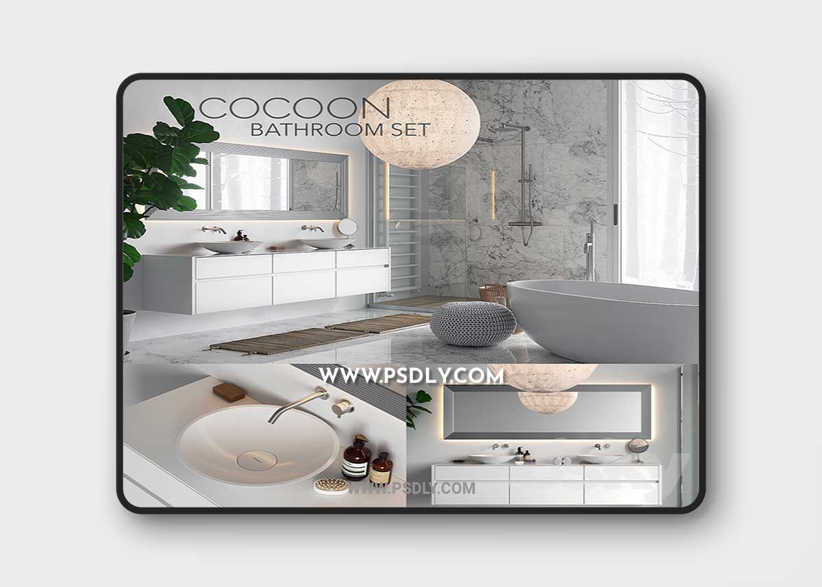 COCOON Bathroom Set 3D Model