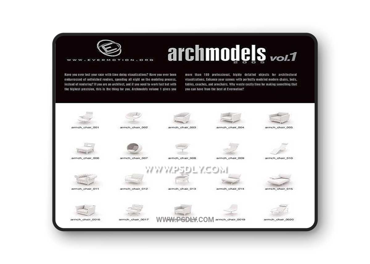 3D Models Evermotion Archmodels v 001