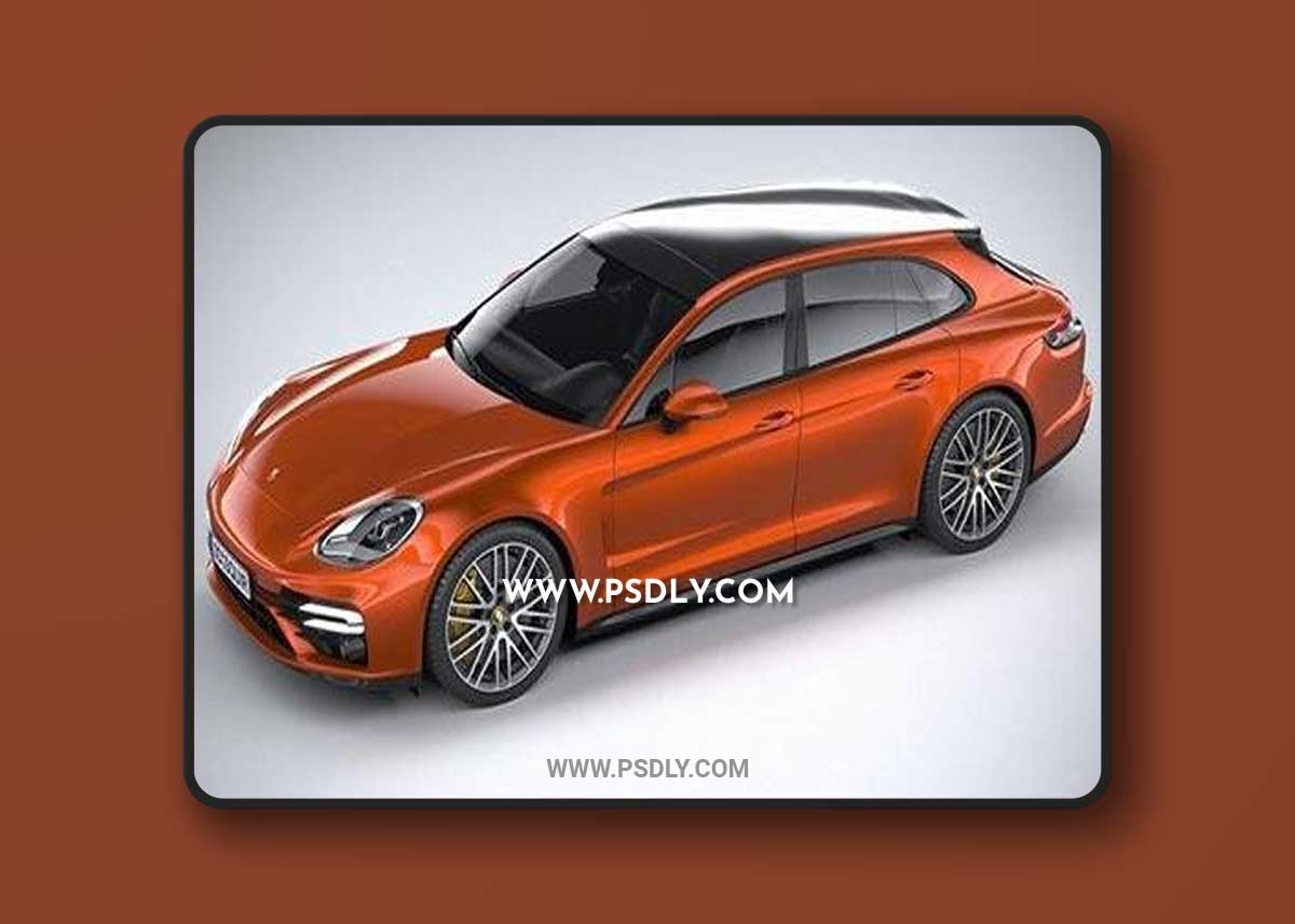 3D Models Porsche Panamera Turbo S Sport Turismo 2021 3D Model