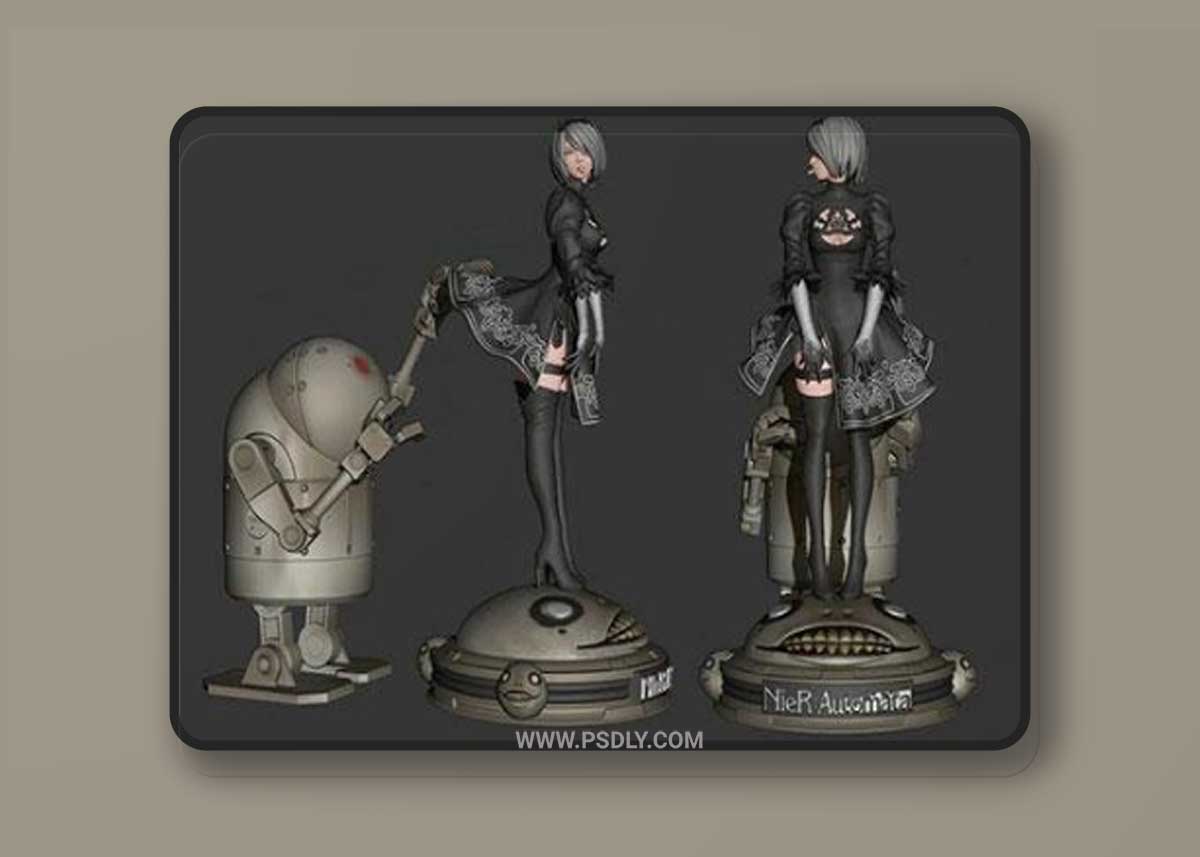 3D Print Models 2B – Nier Automata