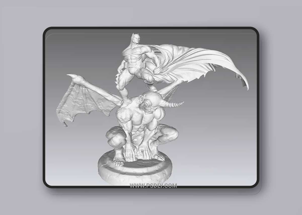 3D Print Models Batman on Gargoyle