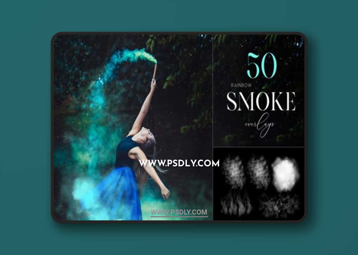 50 Smoke Clipart, Magic Smoke Overlays