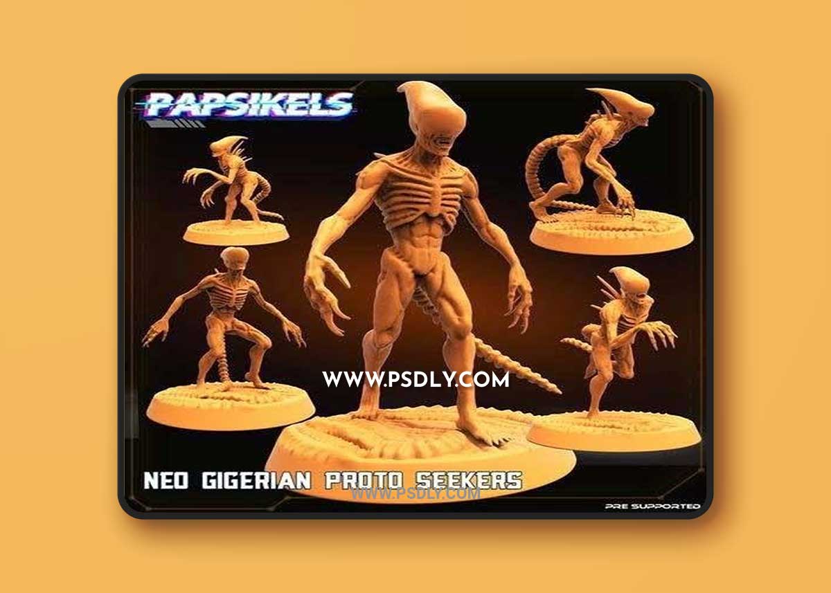 Aliens Papsikels solo models 3D Printable