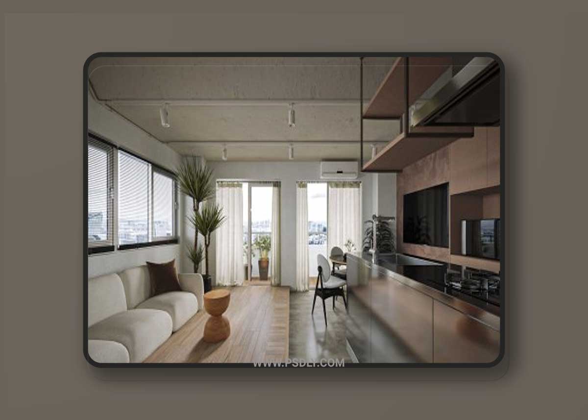 Apartment Interior by Anh Viet Tran 3D Model