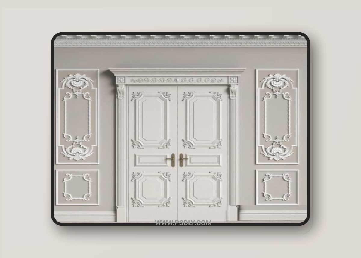 Classic Interior Decor 2 3D Model