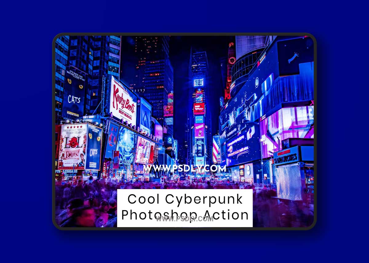 Cool Cyberpunk Photoshop Action WXYAKPY