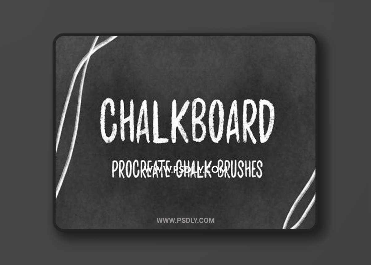 CreativeMarket - Chalk brushes for Procreate 6684919
