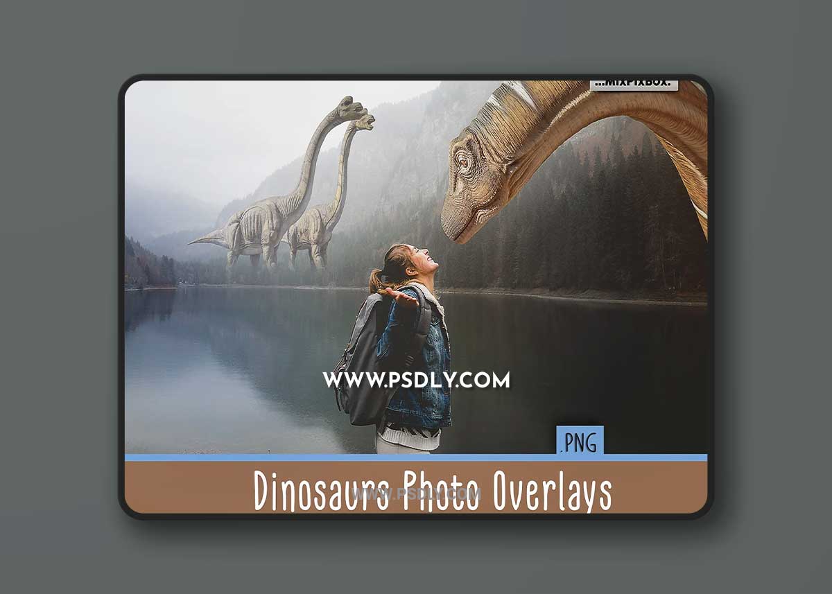 CreativeMarket - Dinosaurs Photo Overlays Pack 3998675