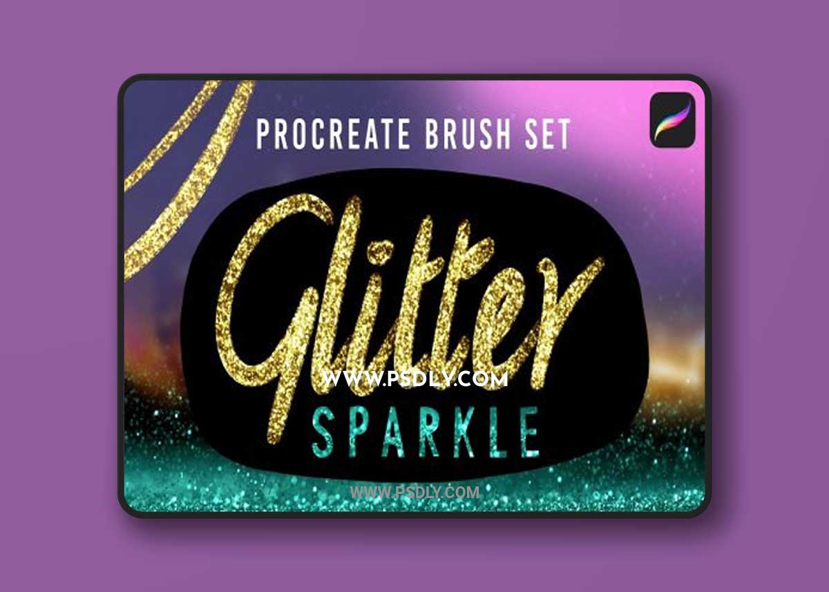 CreativeMarket - Glitter Sparkle Procreate Brushes 7151534