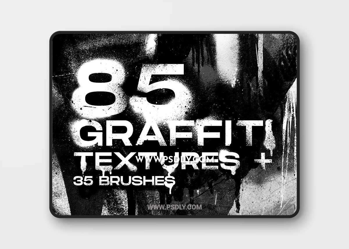 CreativeMarket - Graffiti textures and brushes 5583185