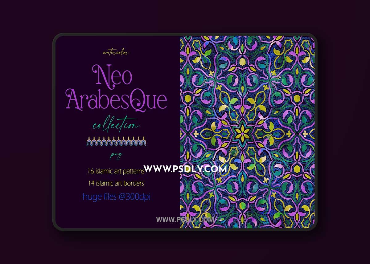 CreativeMarket - Neo Arabesque : Patterns and Borders 7049788