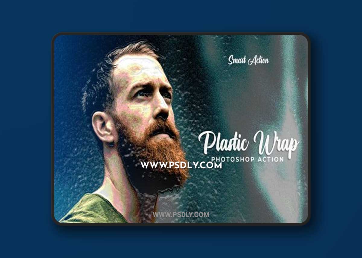 CreativeMarket - Plactic Wrap Action Photoshop 7111277
