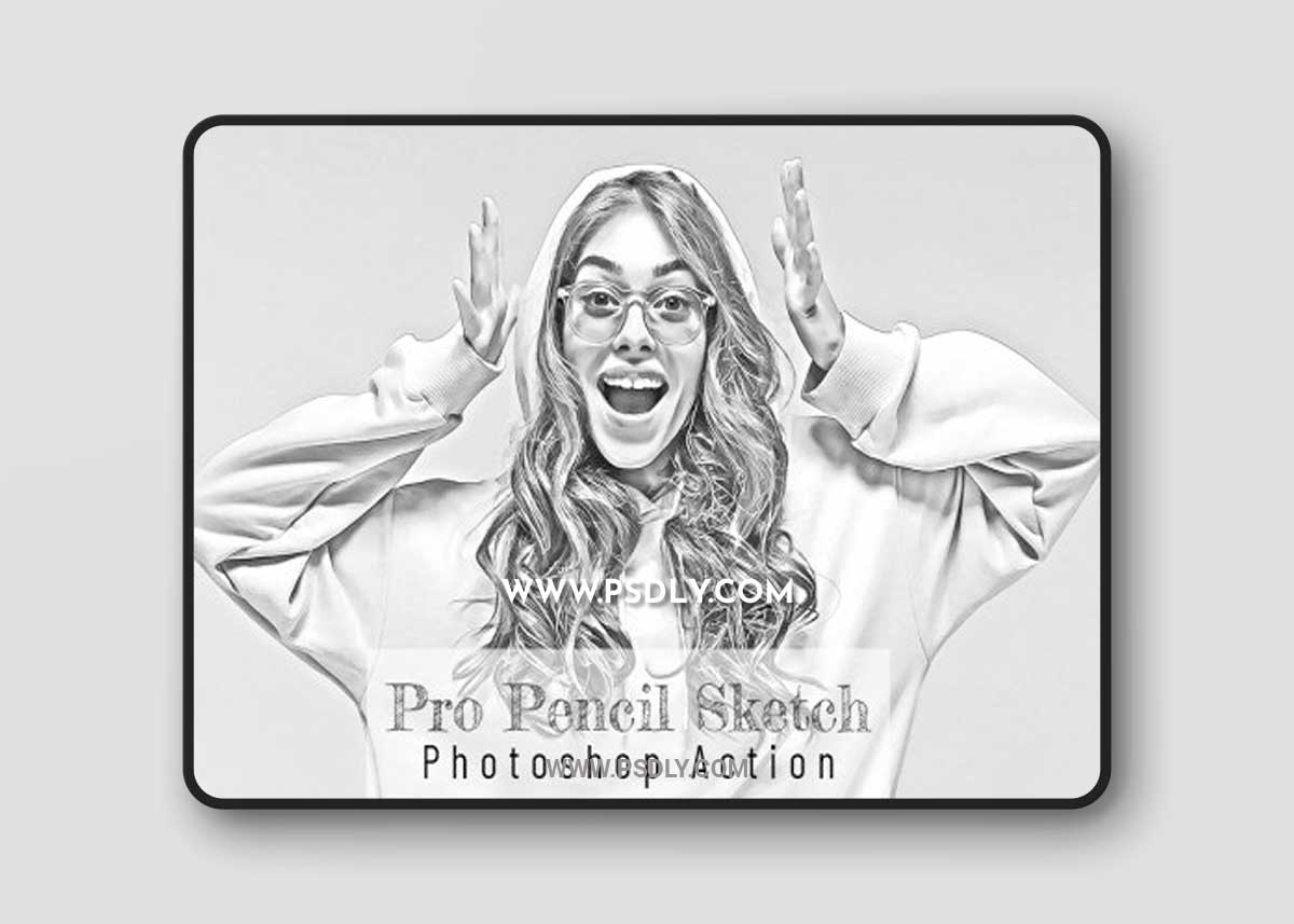 CreativeMarket - Pro Pencil Sketch Photoshop Action 7111404