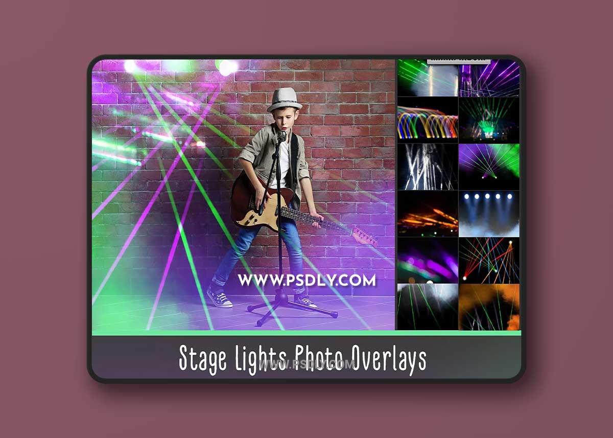 CreativeMarket - Stage Lights Overlays 3616927