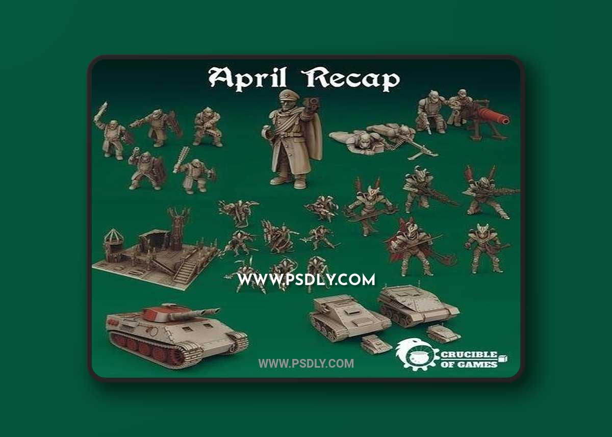 Crucible of Games April 2022 3D Printable