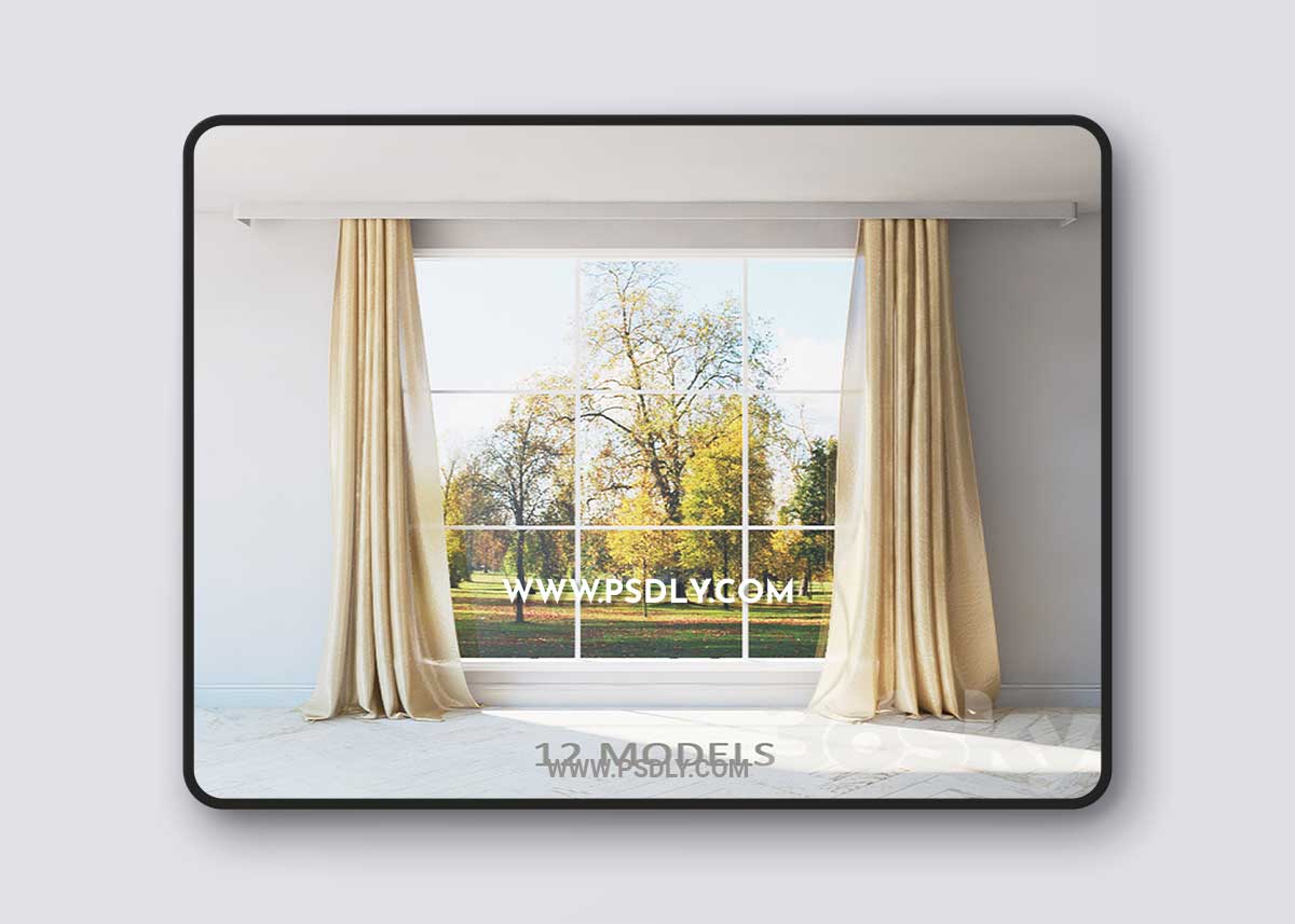 Curtains. A set of 12 models