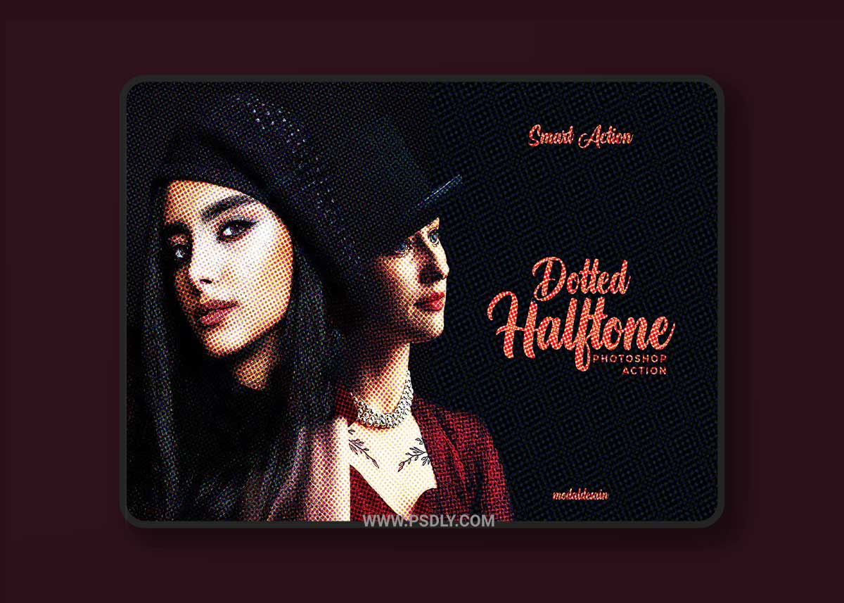 Dotted Halftone - Action Photoshop