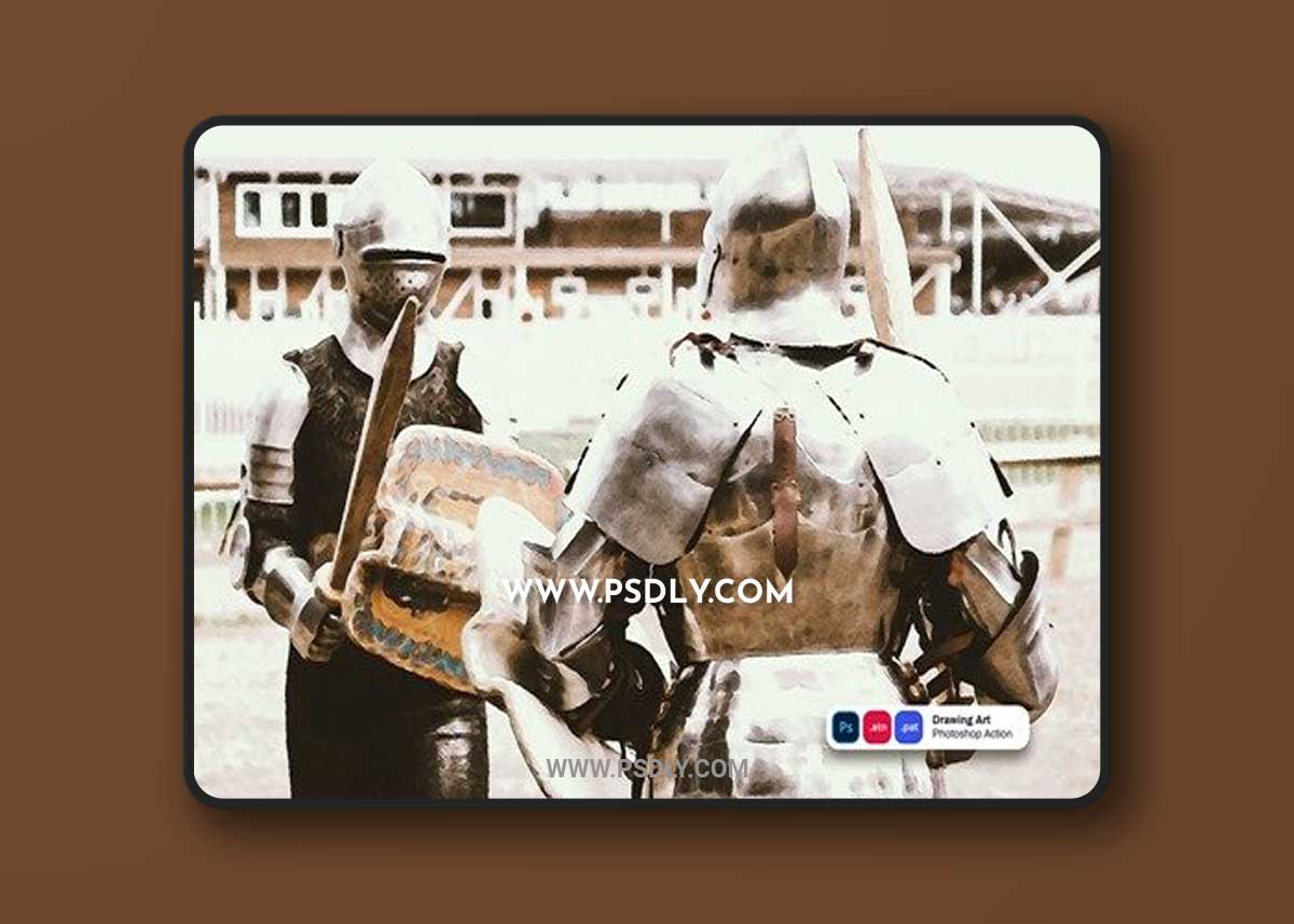 Drawing Art Photoshop Action