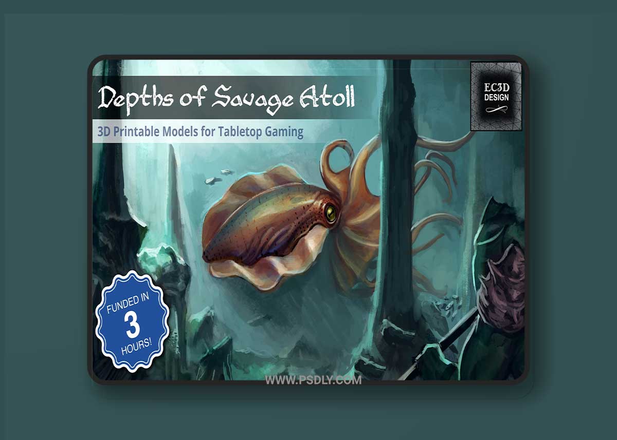EC3D Designs - Depths of Savage Atoll 3D Printable