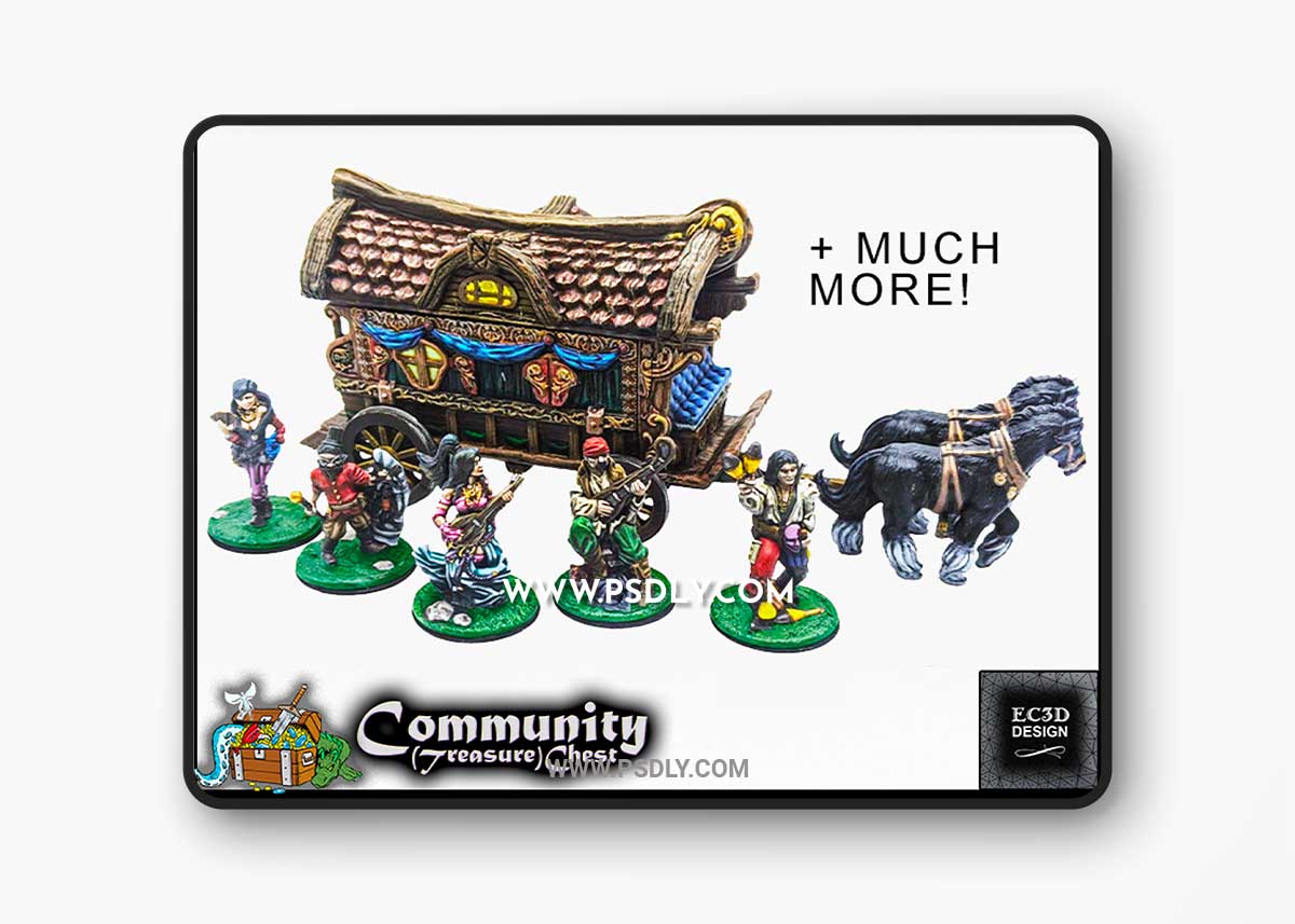 EC3D Designs - Secret of The Crimson Troupe 3D Printable