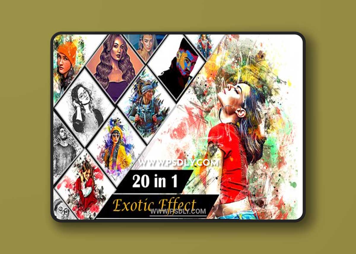 Exotic Effect Photoshop Action Bundles