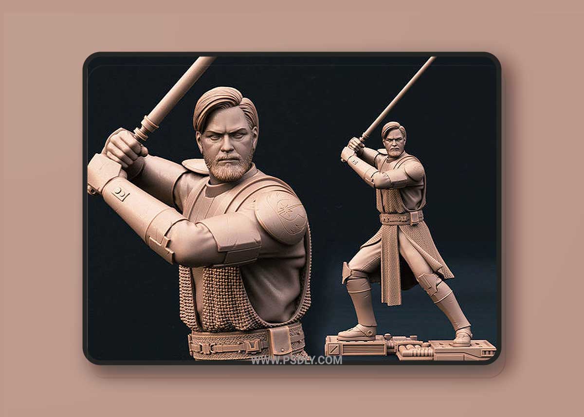 General Obi Wan Kenobi 3D Printable 3D Model