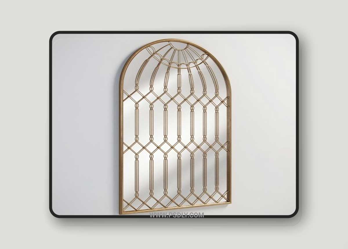 Gramercy Home - iron cage mirror 1-5302