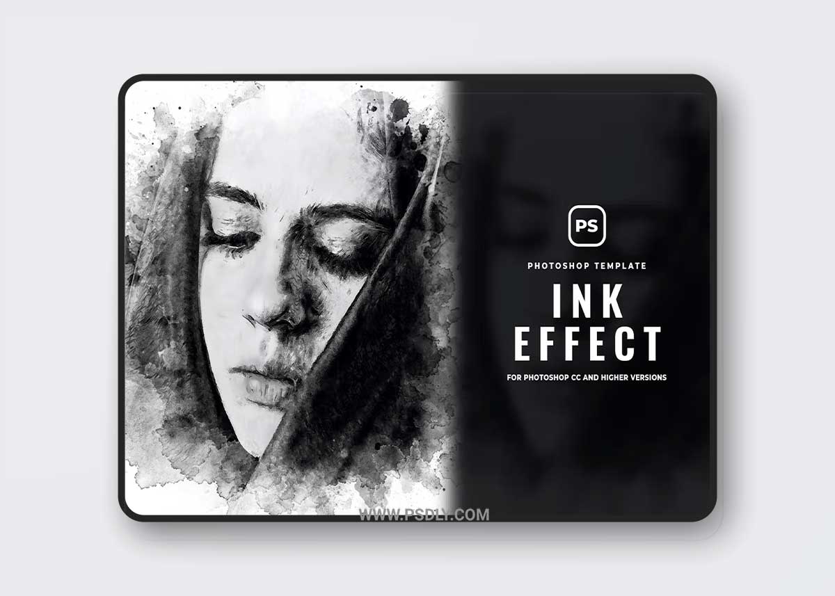 Ink Watercolor Effect Action Photoshop