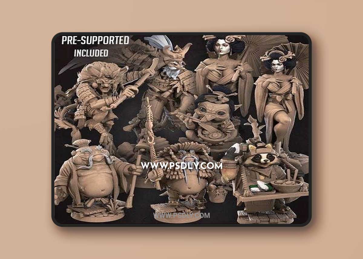 Japanese Bullet Town March 2022 3D Printable