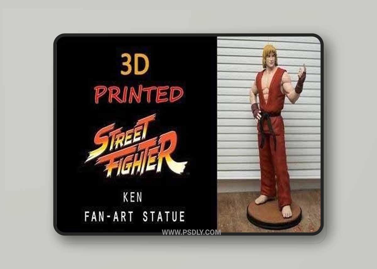 Ken Street Fighter 3D Printable