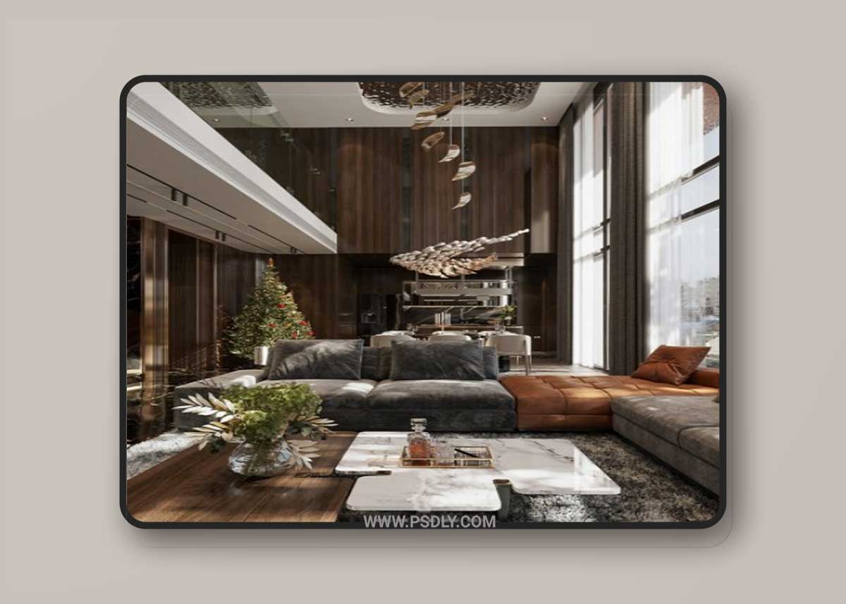 Living Room Interior By Kim Cuc 3D Model