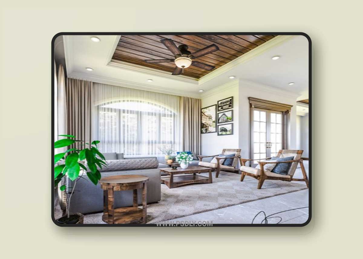 Living Room – Kitchen Interior By Do Duc Minh 3D Model