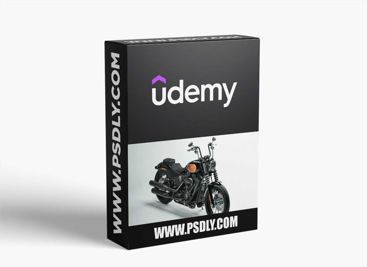 Motorcycle Modeling and Rendering with Cinema 4D and V-Ray 5