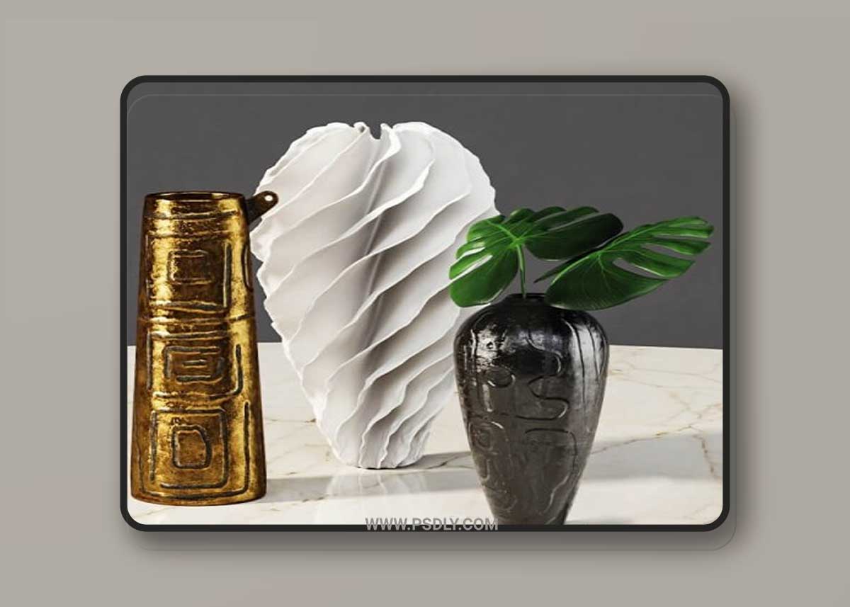 Omec vases and Sandra Davolio vase 3D Model