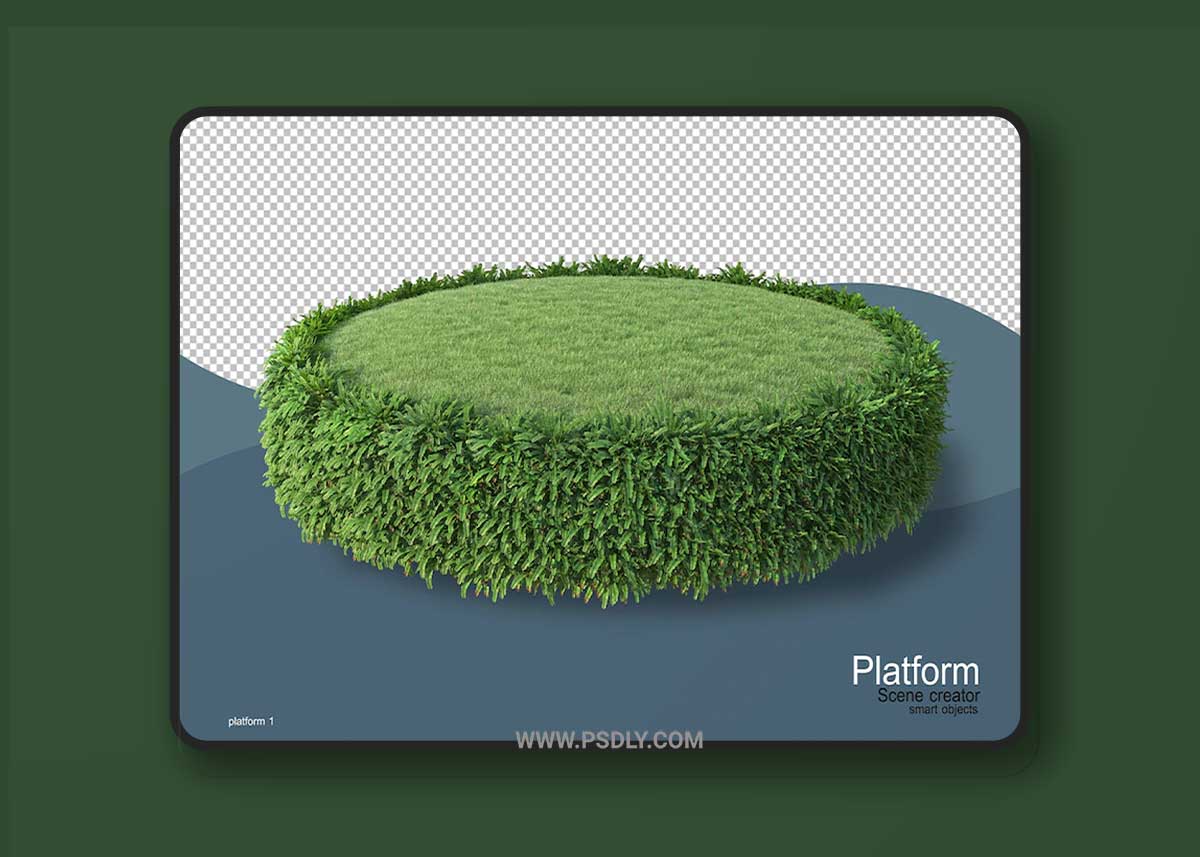 Pallet display in 3d rendering isolated Premium Psd