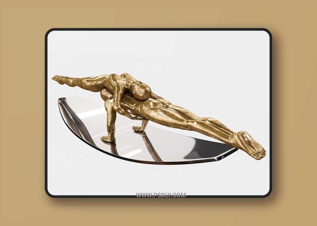 Sculpture Lorenzo Balance Of Love 3D Model