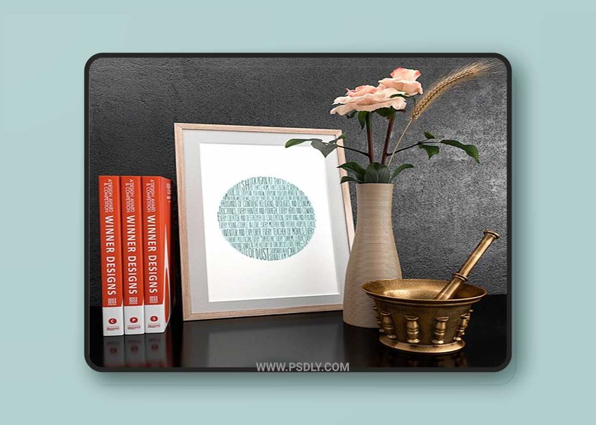 Set of decorative household items 3D Model