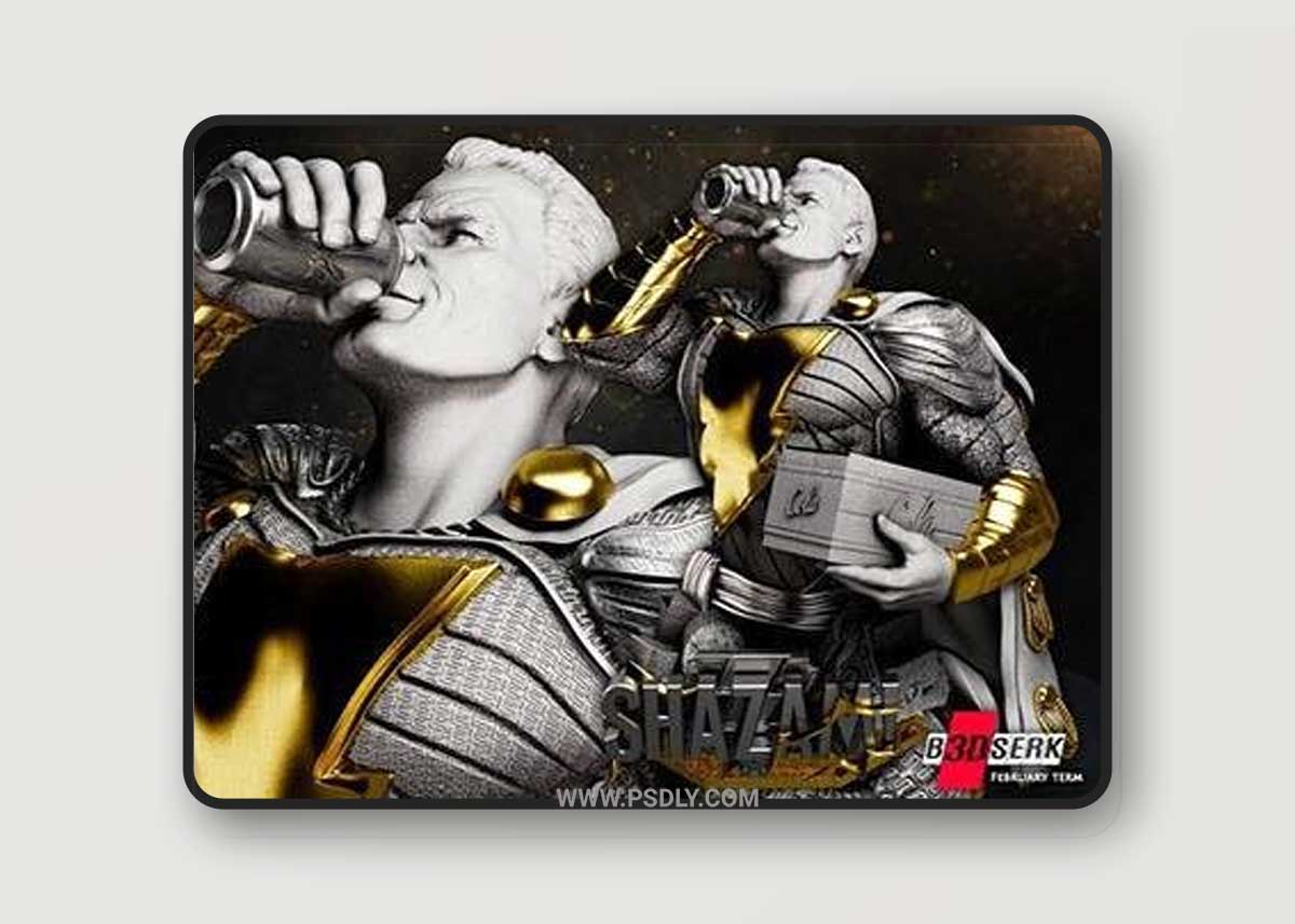 Shazam Bust 3D Model