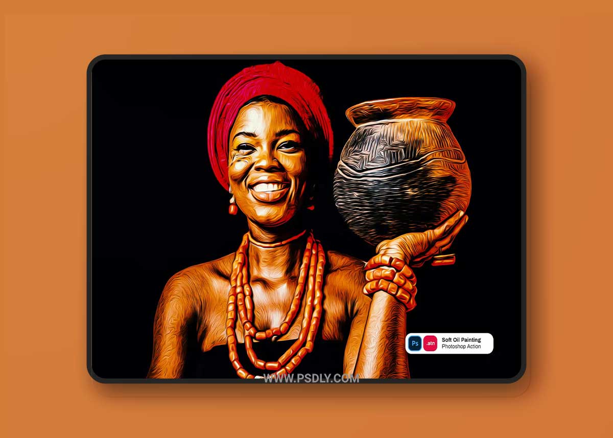 Soft Oil Painting Photoshop Action